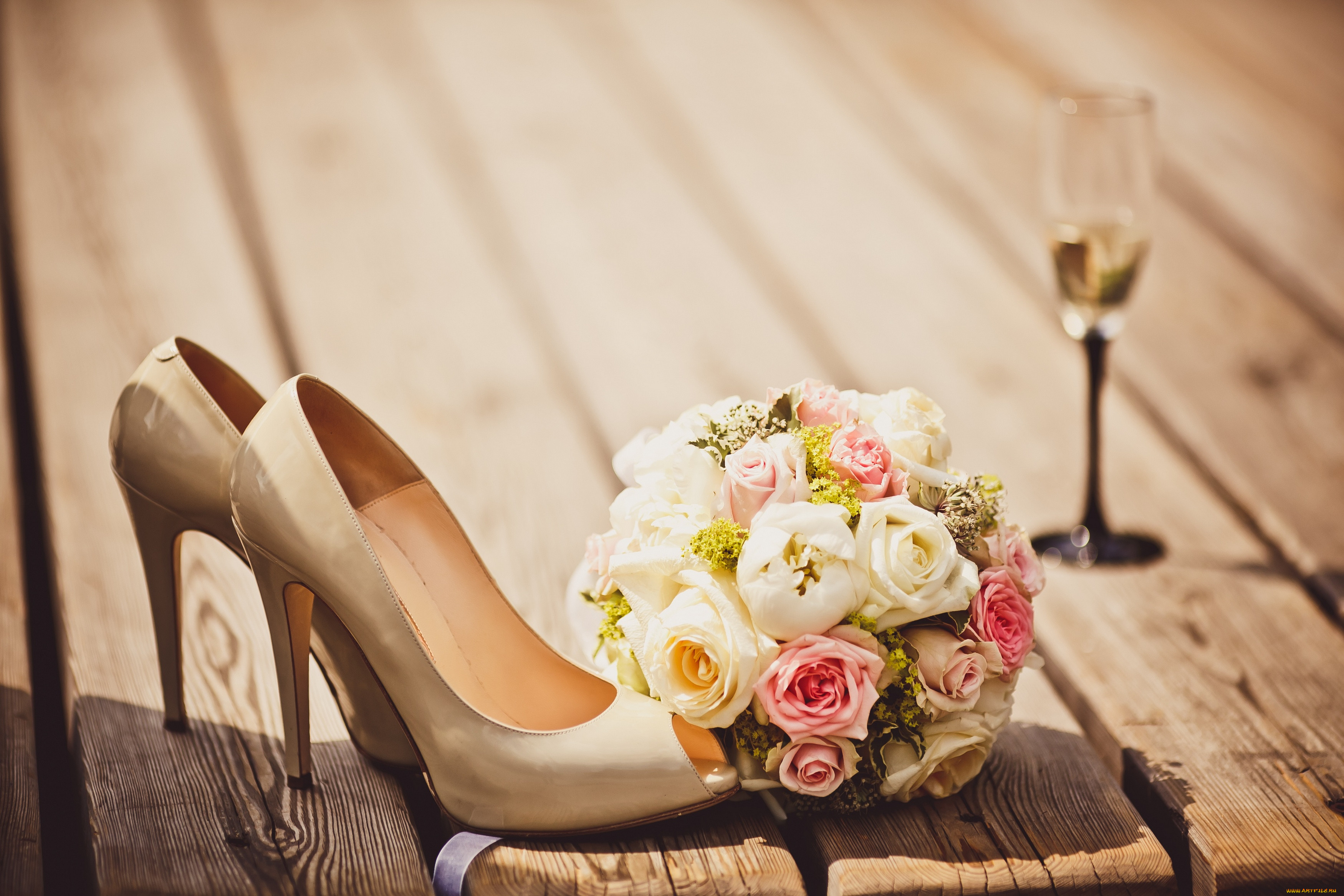 , ,  ,  ,  , shoes, glass, , , flowers, , bouquet, 